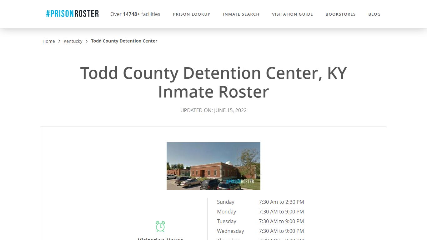 Todd County Detention Center, KY Inmate Roster - Prisonroster